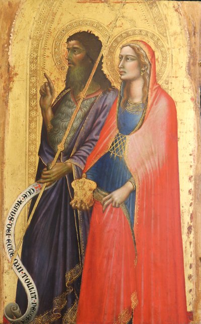 Saint John the Baptist and Saint Mary Magdalene by Angelo di Puccinelli